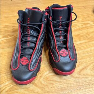 Black and Red Athletic Shoes